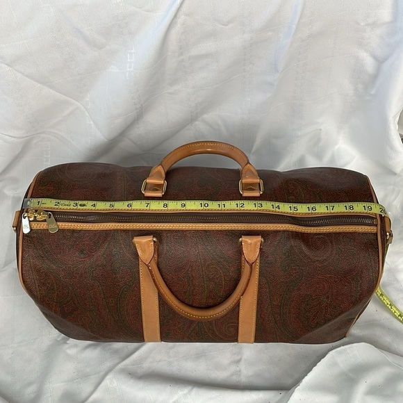 Etro Paisley Large Travel Duffel Duffle Bag Carryon - Picture 11 of 17